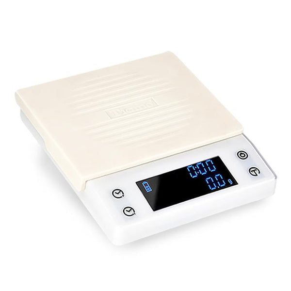 Tiamo CT2000 digital scale with timer - White
