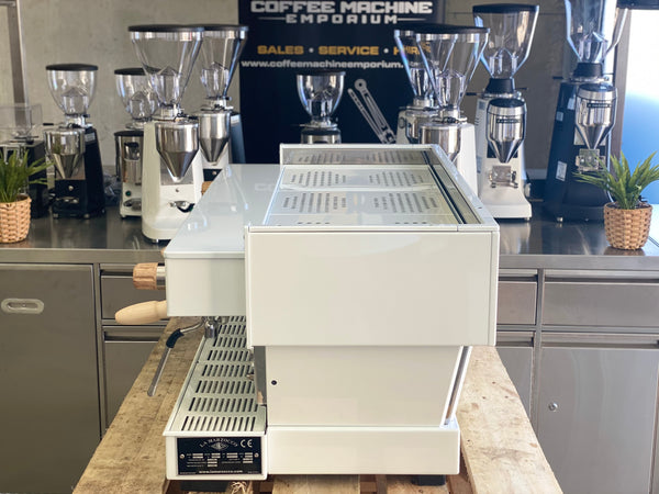 La Marzocco Linea Classic AV 3 Group Coffee Machine - Mother of Pearl White