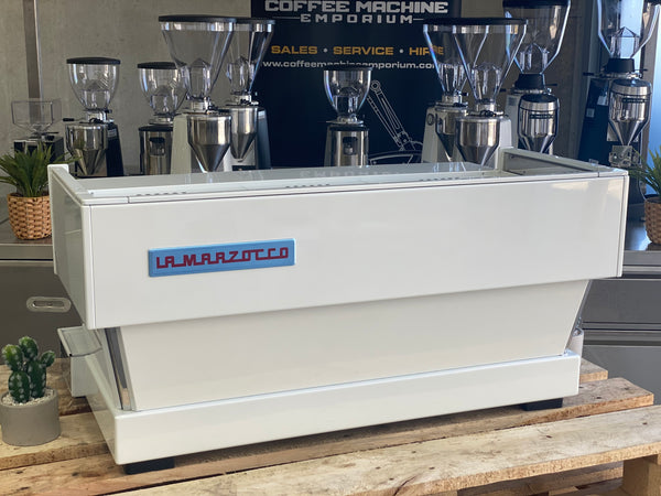 La Marzocco Linea Classic AV 3 Group Coffee Machine - Mother of Pearl White