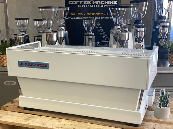 La Marzocco Linea Classic AV 3 Group Coffee Machine - Mother of Pearl White