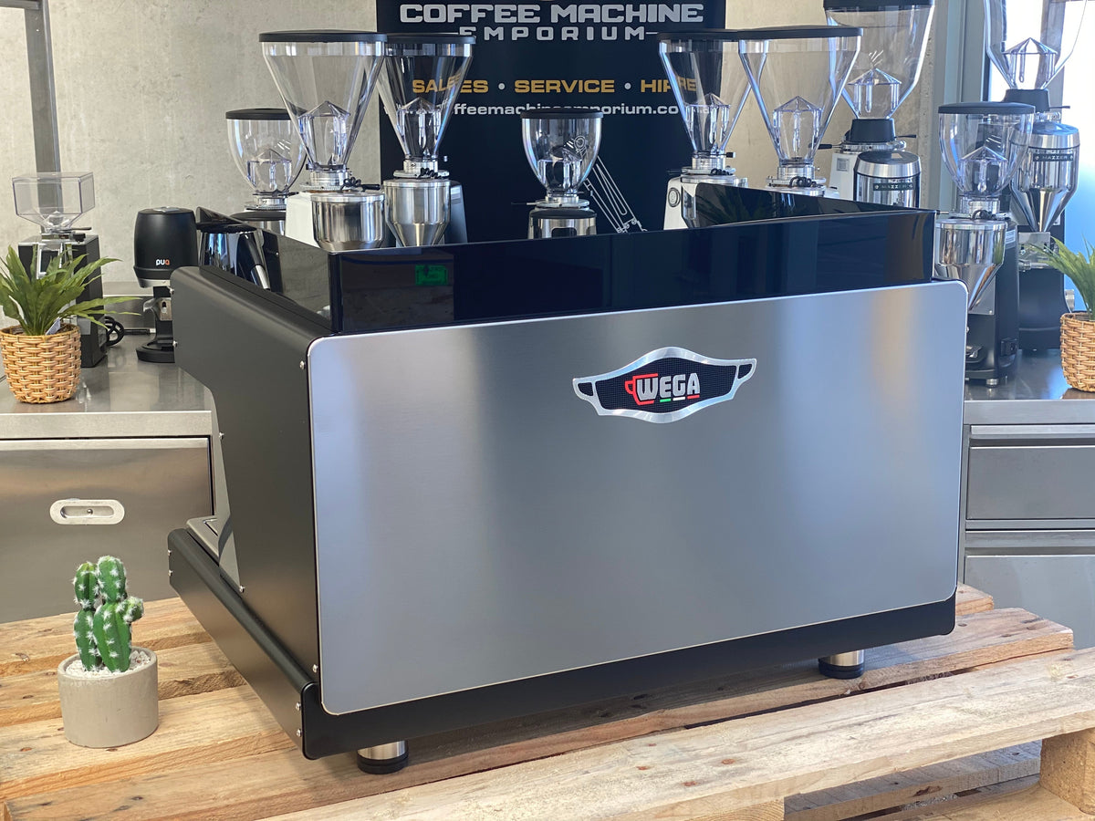 Brand New Wega Pegaso EVD 2 Group Coffee Machine Matt Black Coffee