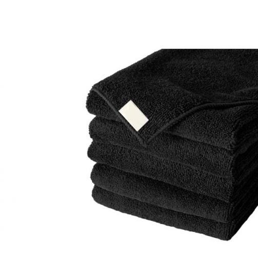 Black Microfiber 5 Pack Cloths