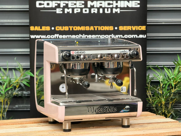 Brand New Casadio Undici 2 Group Compact Coffee Machine - Dusty Pink