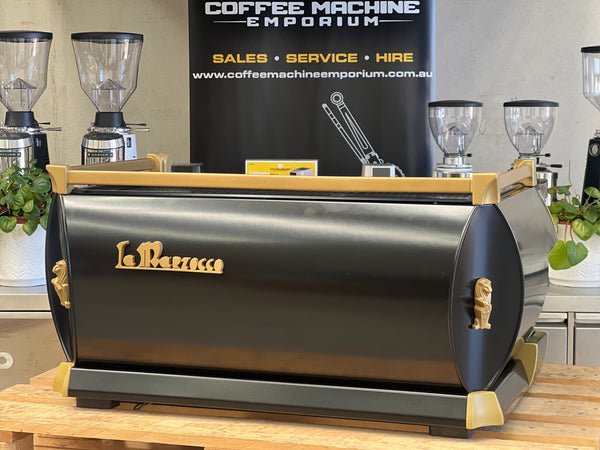 La Marzocco GB5 3 Group Coffee Machine - Black & Gold