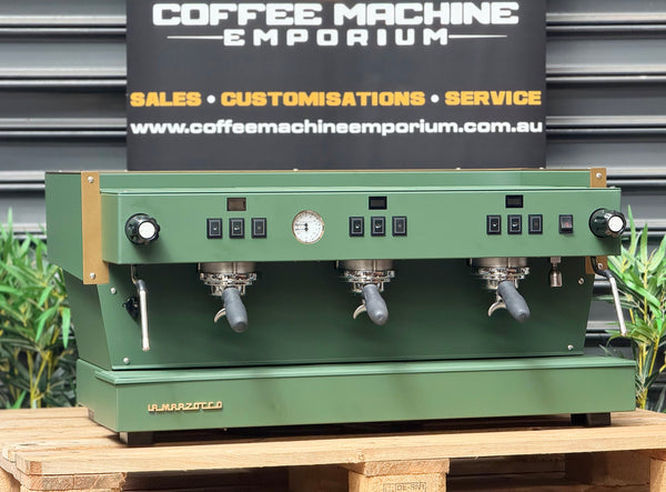 Brand New La Marzocco Linea Classic S 3 Group Commercial Coffee Machine - Olive Green