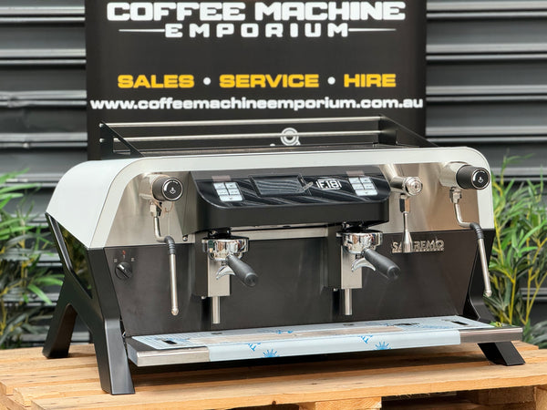Brand New Sanremo F18 2 Group Coffee Machine - White