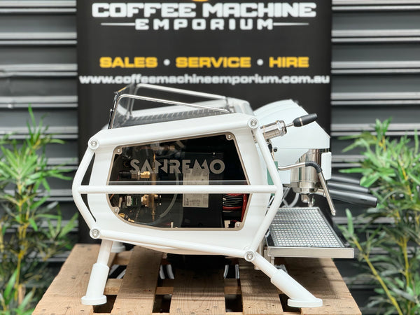 Brand New Sanremo Cafe Racer Naked 3 Group Coffee Machine - All White