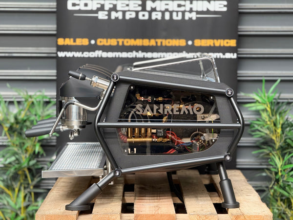 Brand New Sanremo Cafe Racer Naked 3 Group Coffee Machine - Black