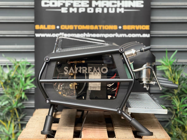 Brand New Sanremo Cafe Racer Naked 3 Group Coffee Machine - Black
