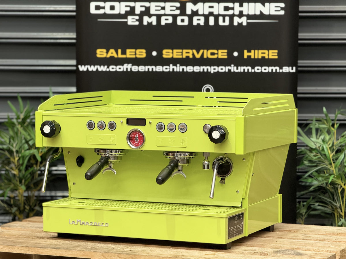La Marzocco Linea PB 2 Group Coffee Machine Luminous Yellow Coffee