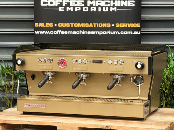 La Marzocco Linea PB 3 Group Coffee Machine - Spanish Gold & Black