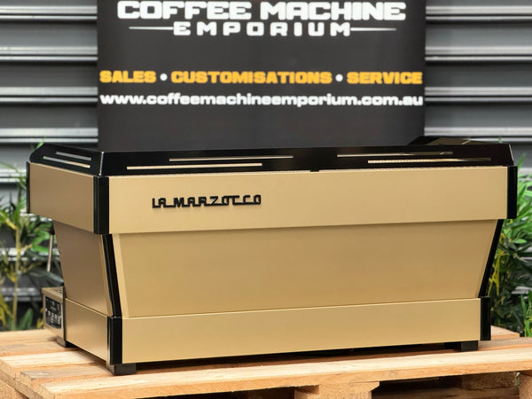 La Marzocco Linea PB 3 Group Coffee Machine - Spanish Gold & Black