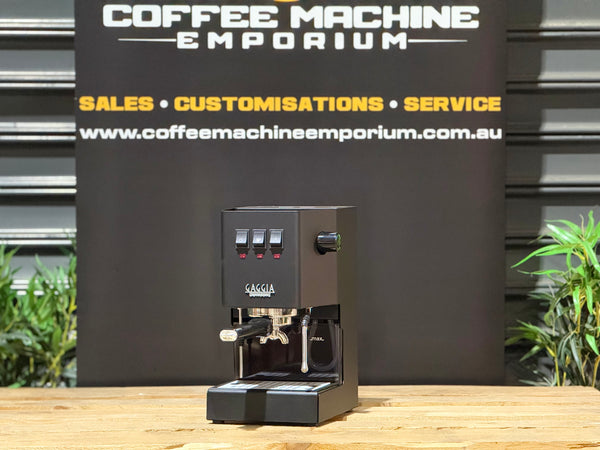 Brand New Gaggia Classic 1 Group Commercial Coffee Machine - Black