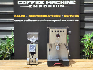 Brand New Gaggia Classic GT 1 Group Commercial Espresso Machine and Brand New Eureka Mignon Specialita Smart Professional Coffee Grinder Australia