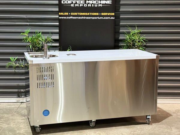 Brand New Stainless Steel 160cm Coffee Cart