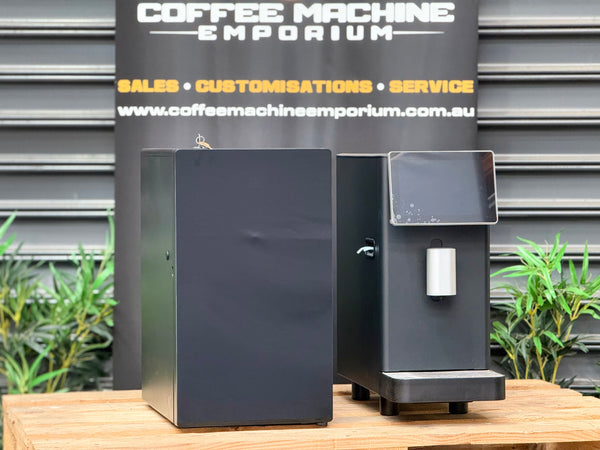 Brand New Dr. Coffee MF3 Milk Texturizing Machine & Brand New Dr. Coffee SC12T Dual Milk Fridge Combo