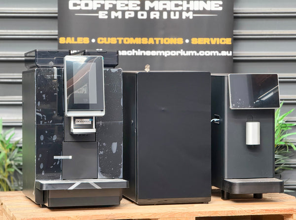 Brand New Dr. Coffee Minibar-S + SC12T Dual Milk Fridge + MF3 Milk Texturizing Machine Combo