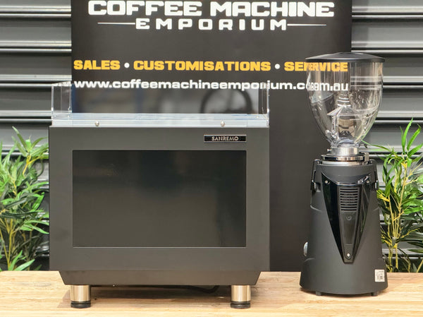 Brand New Sanremo Zoe Compact & Fiorenzato F64 EPro Grinder Package - Black