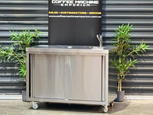 Brand New Stainless Steel 120cm Coffee Cart