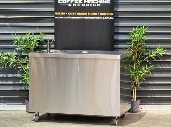 Brand New Stainless Steel 120cm Coffee Cart