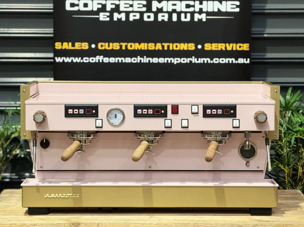 La Marzocco Linea Classic Av 3 Group Coffee Machine - Pink & Gold