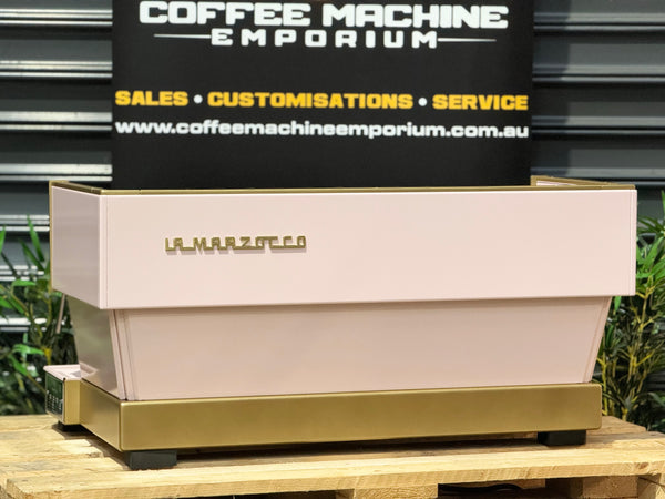 La Marzocco Linea Classic Av 3 Group Coffee Machine - Pink & Gold