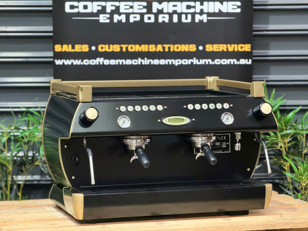 La Marzocco GB5 2 Group Coffee Machine - Black & Gold