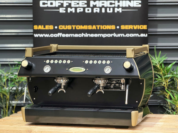 La Marzocco GB5 2 Group Coffee Machine - Black & Gold