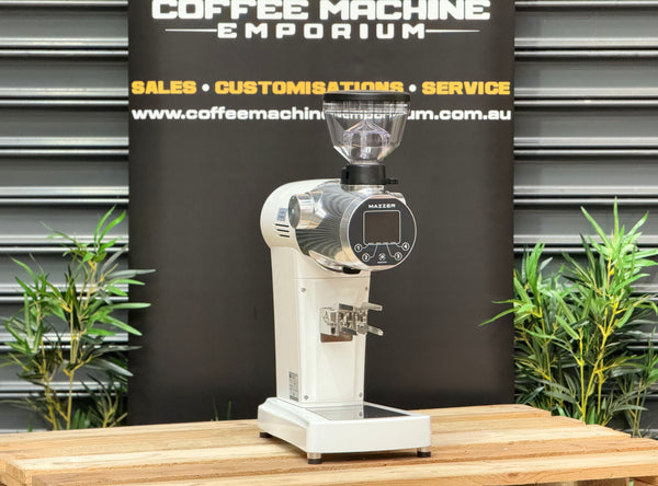 Brand New Mazzer ZM Plus Coffee Grinder - White