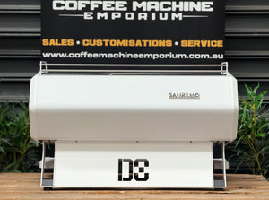 San Remo D8 & D8 Pro 2 Group Commercial Coffee Machine Back Panel Upgrade Australia Black and White