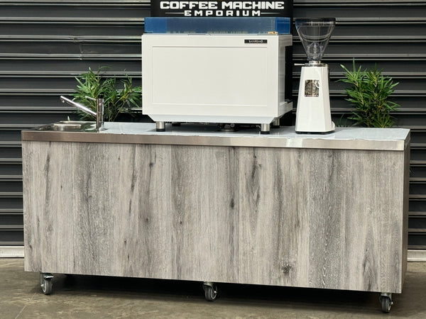Brand New Stainless Steel 200cm Coffee Cart - Sanremo Zoe Competition Package