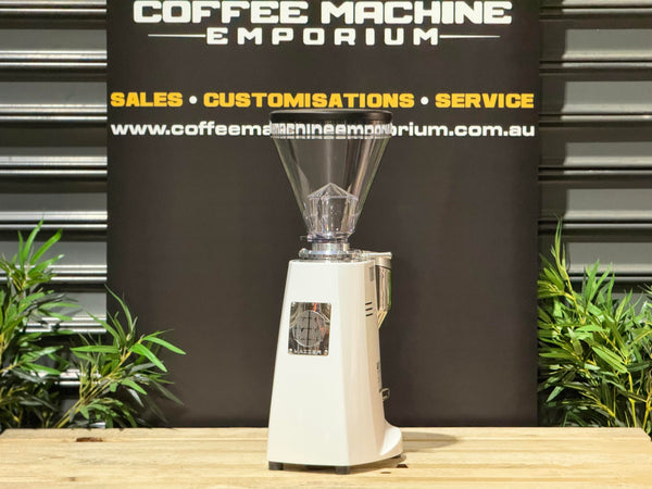 Brand New Mazzer Super Jolly V Pro Electronic Coffee Grinder - White