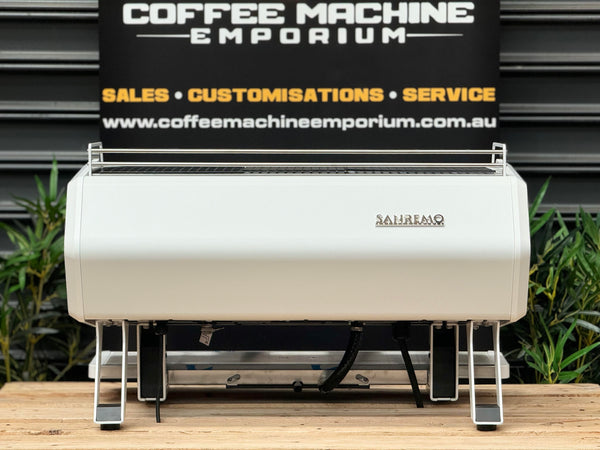 Brand New Sanremo D8 Pro Tall 2 Group Coffee Machine - White