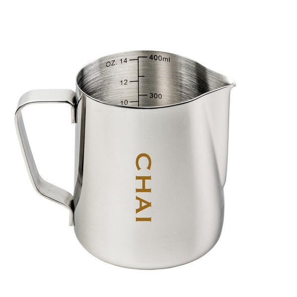 Etched Chai Milk Jug - Stainless
