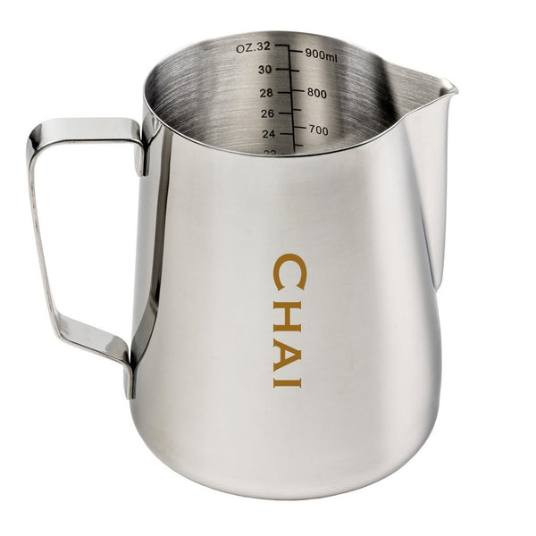 Etched Chai Milk Jug - Stainless