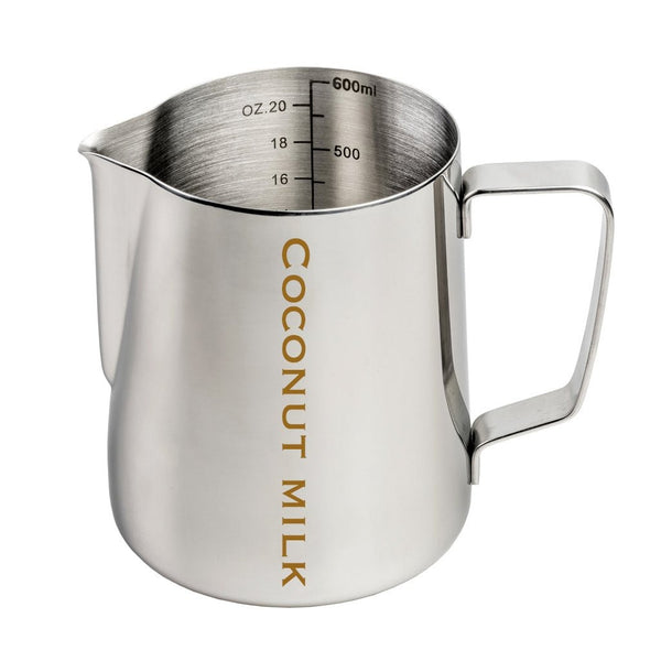 Etched Coconut Milk Jug - Stainless