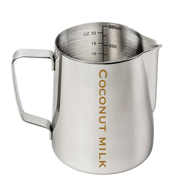 Etched Coconut Milk Jug - Stainless