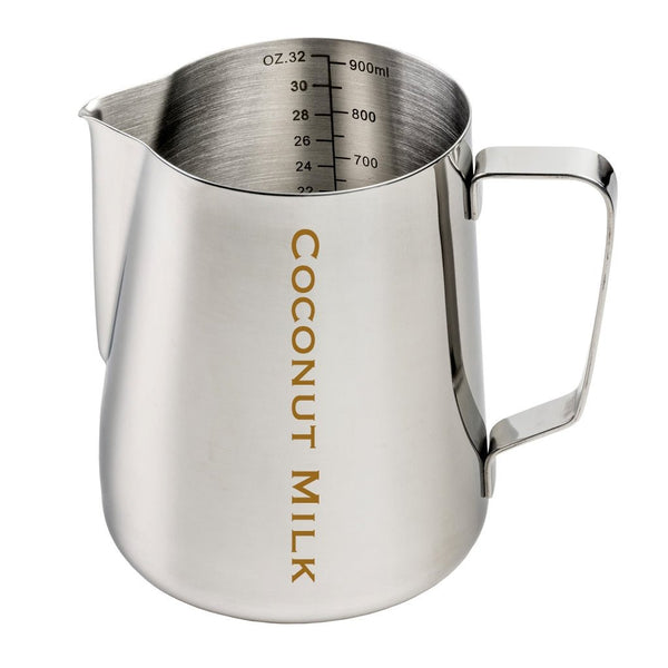 Etched Coconut Milk Jug - Stainless