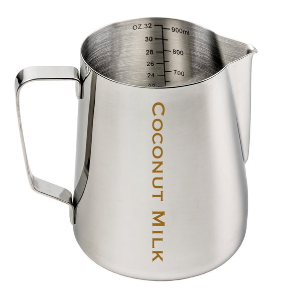 Etched Coconut Milk Jug - Stainless