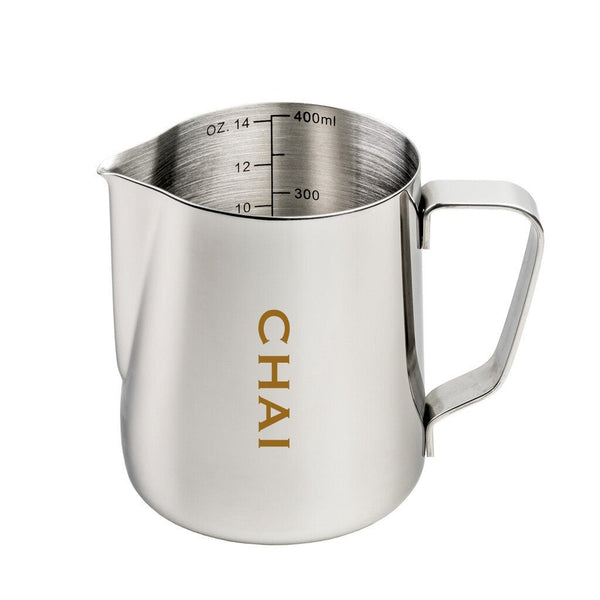 Etched Chai Milk Jug - Stainless
