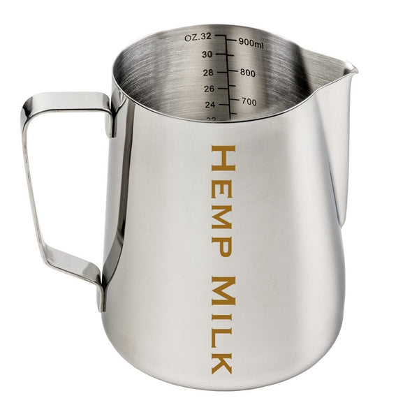 Etched Hemp Milk Jug - Stainless