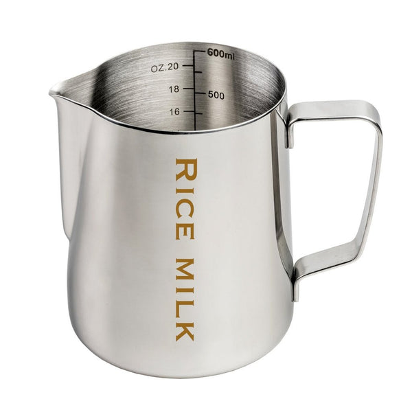 Etched Rice Milk Jug - Stainless