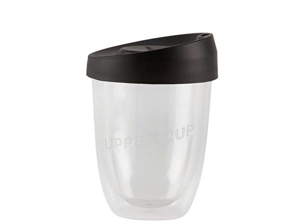 Clear Uppercup With Black Lid