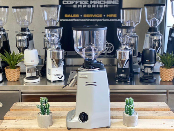 Brand New Mazzer Major Deli Automatic Coffee Grinder - Silver