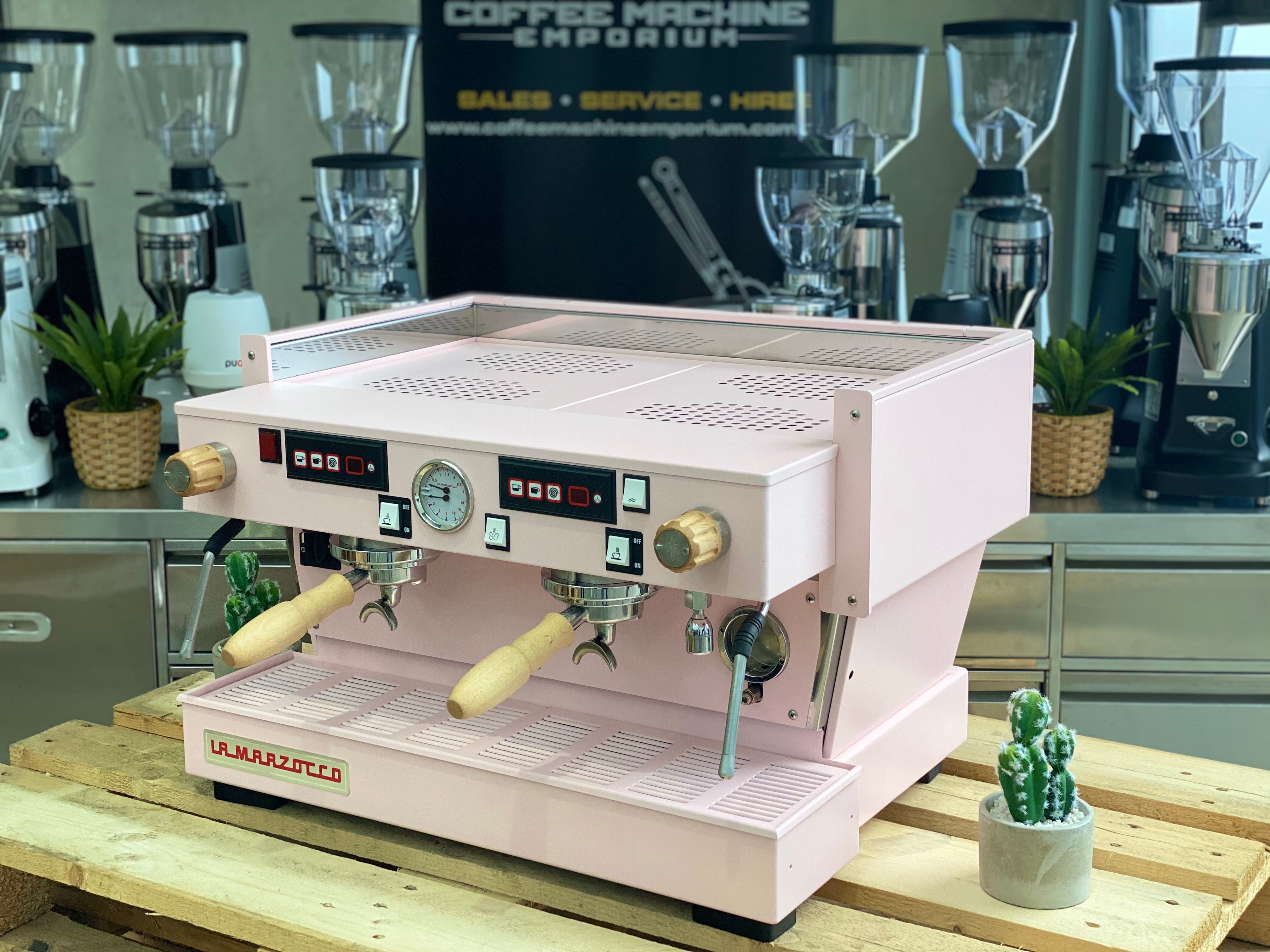 LA MARZOCCO LINEA CLASSIC 2 GROUP ESPRESSO COFFEE MACHINE PINK GIN  COMMERCIAL