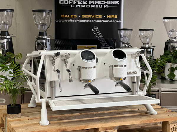 Demo Sanremo Cafe Racer 2 Group Coffee Machine - All White