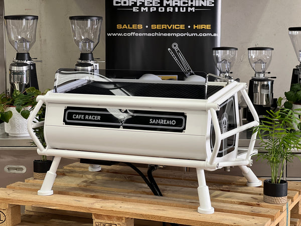 Coffee Racer Rig Brand New Sanremo Cafe Racer Naked 2G Espresso Coffee Machine - White ...
