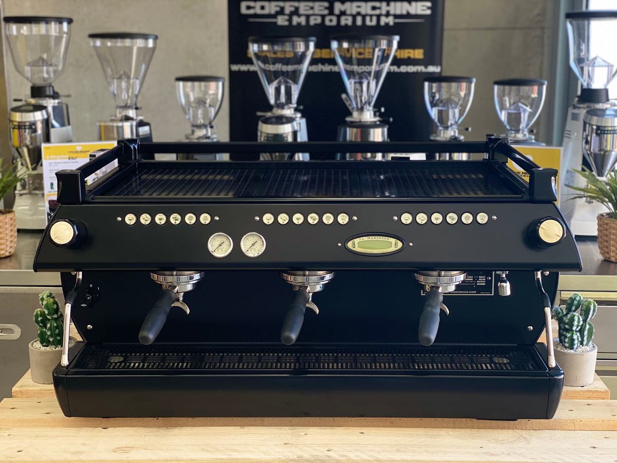 La Marzocco GB5 3 Group Barista Espresso Coffee Machine - Satin Black ...