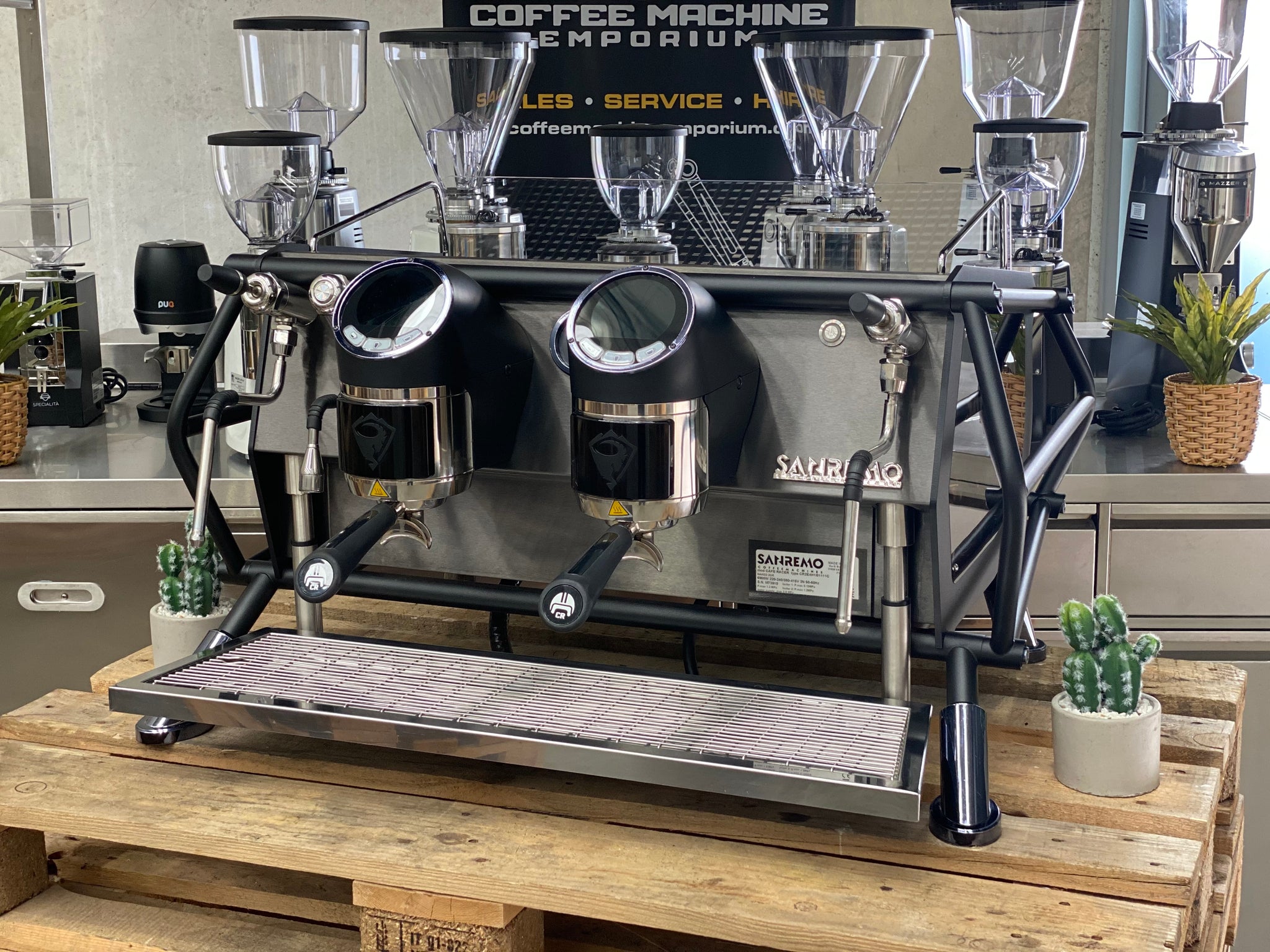 Sanremo Cafe Racer Naked 2 Group Commercial Coffee Machine - Black ...
