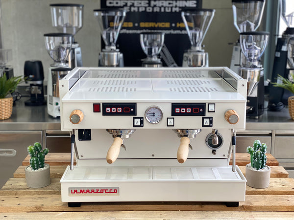 La Marzocco Linea Classic AV Group Coffee Machine Mother of Pearl White